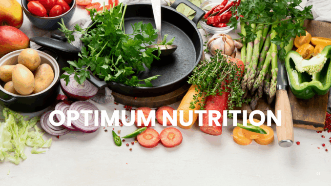 Green Clean Healthy Food Presentation Optimum Nutrition